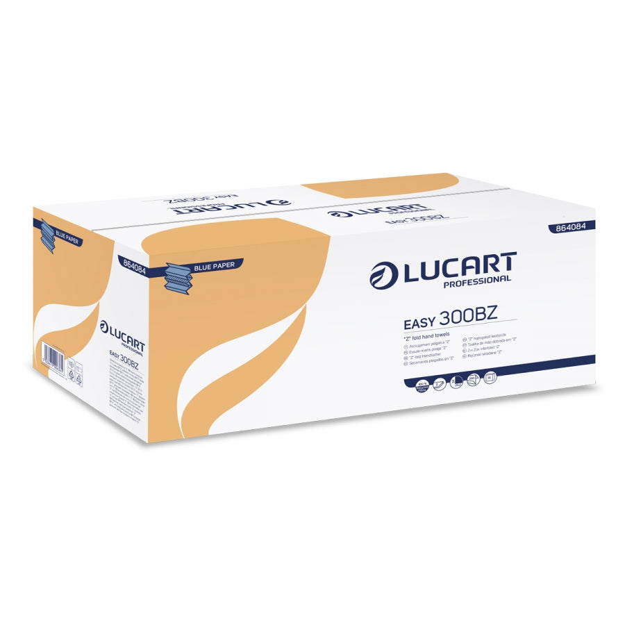 EASY300BZ Z FOLD TOWELS 1PLY BLUE 3000 PER CASE