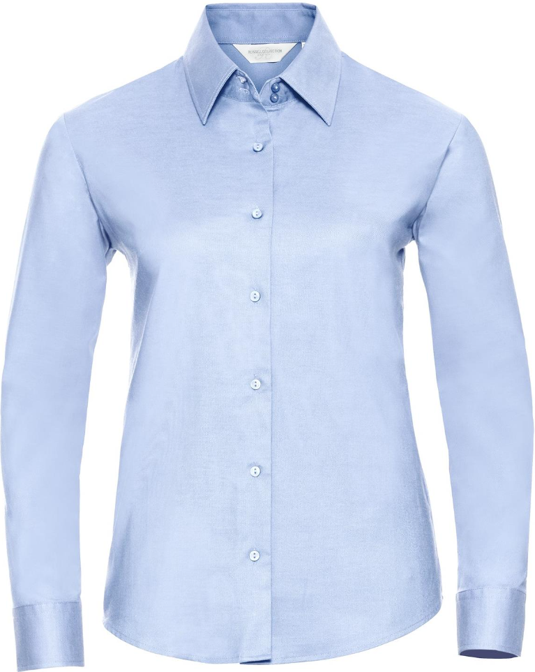 R932F Tailored Oxford Shirt Long Sleeve 135 Ladies Oxford Blue