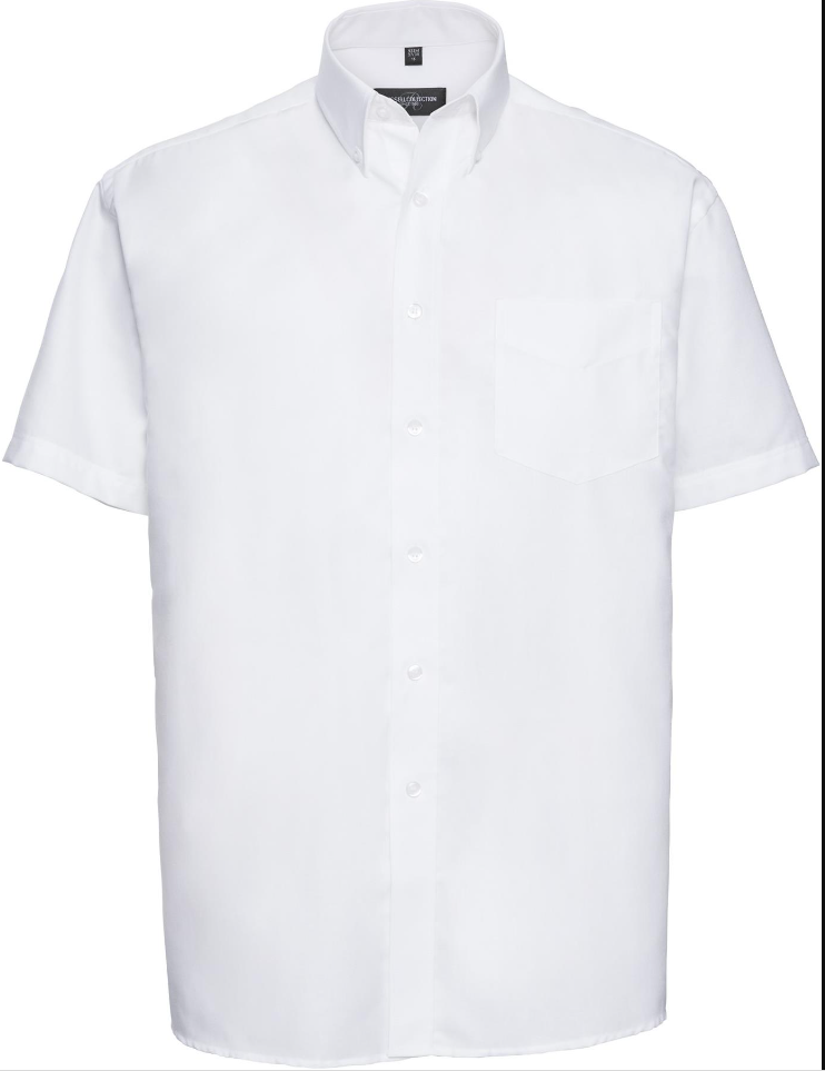 R933M Classic Oxford Shirt Short Sleeve 135 Mens White