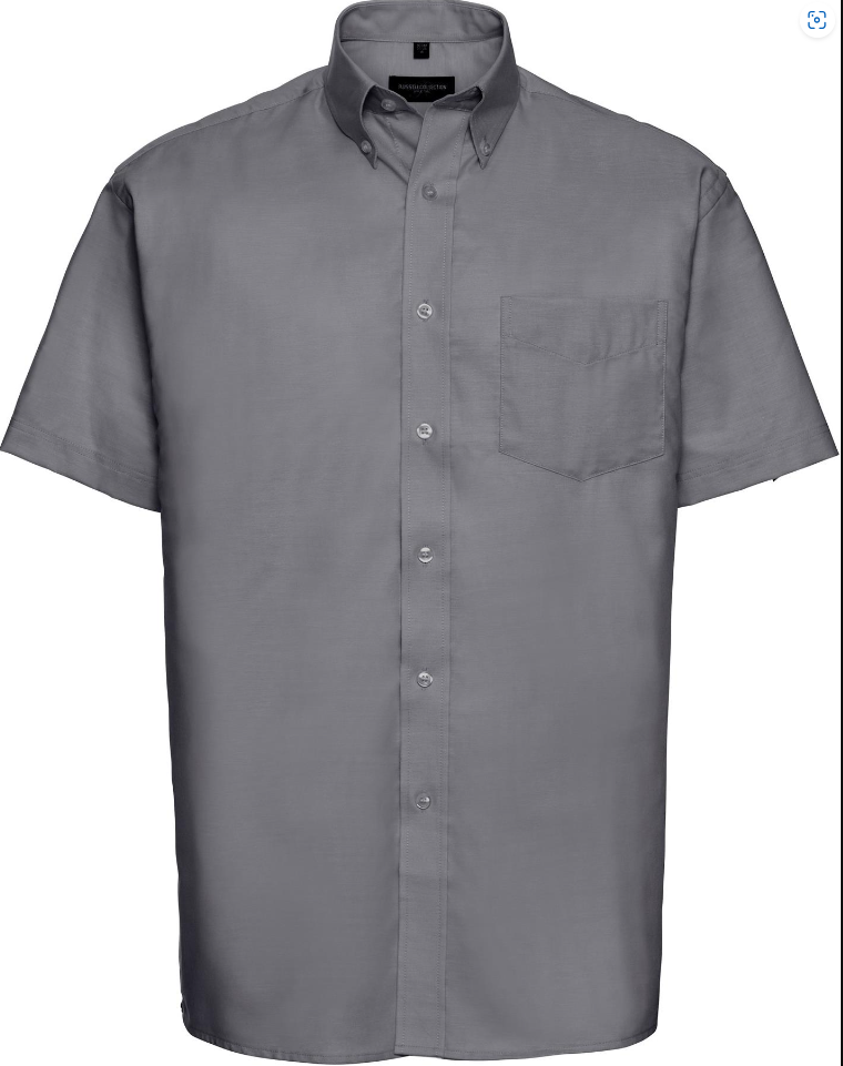 R933M Classic Oxford Shirt Short Sleeve 135 Mens Silver