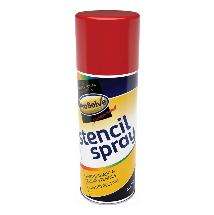 ProSolve Stencil Spray Paint Aerosol 400ml Red