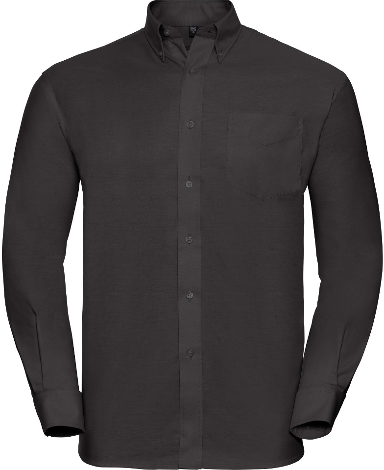 R932M Classic Oxford Long Sleeve Shirt 135 Mens Black
