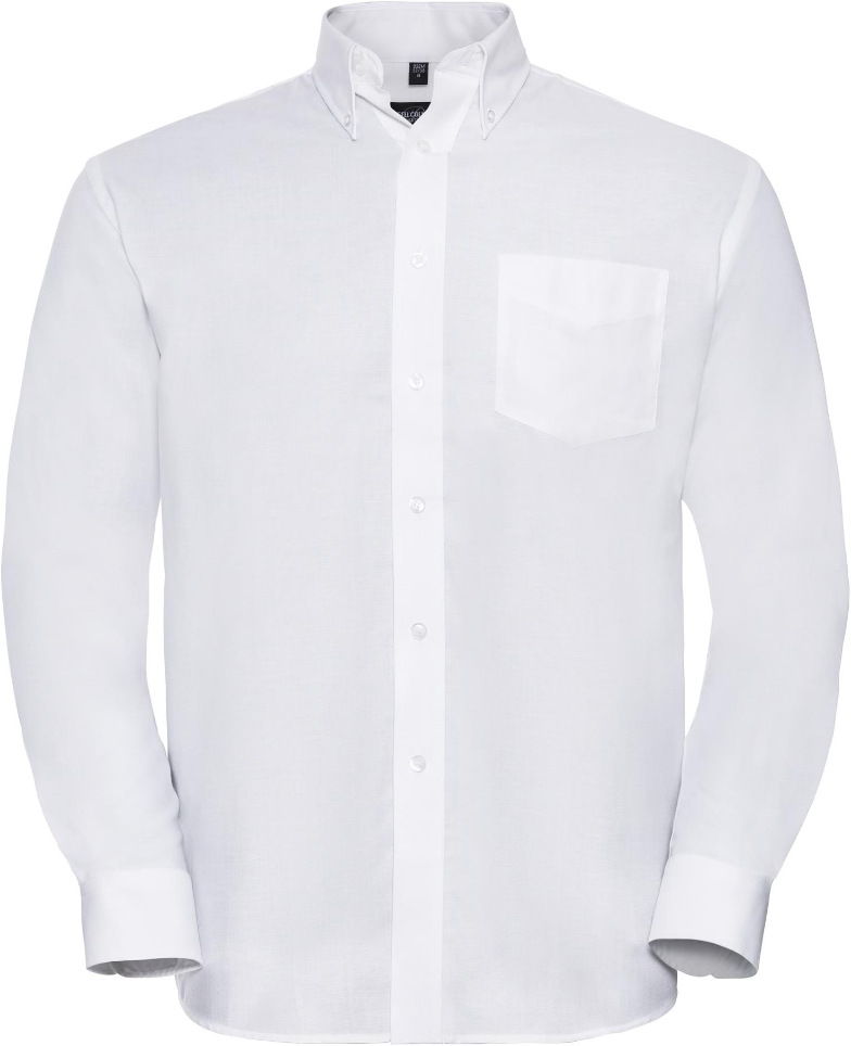 R932M Classic Oxford Long Sleeve Shirt 135 Mens White