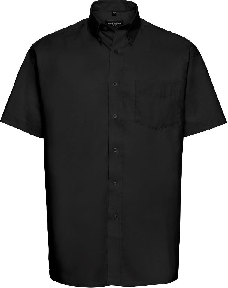 R933M Classic Oxford Shirt Short Sleeve 135 Mens Black