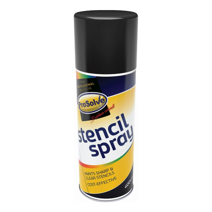 ProSolve Stencil Spray Paint Aerosol 400ml Black