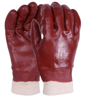 MVG4110 UCI R125 PVC Knit wrist Gloves Red - Pack of 12