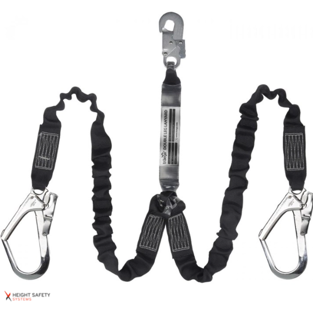 EL2 - ELASTICATED FALL ARREST LANYARD TWIN LEG