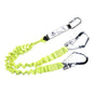 FP52 DOUBLE ELASTICATED 1.8M LANYARD WITH SHOCK ABSORBER YELLOW