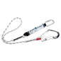FP56 SINGLE KERNMANTLE 1.8M LANYARD WITHB SHOCK ABSORBER WHITE