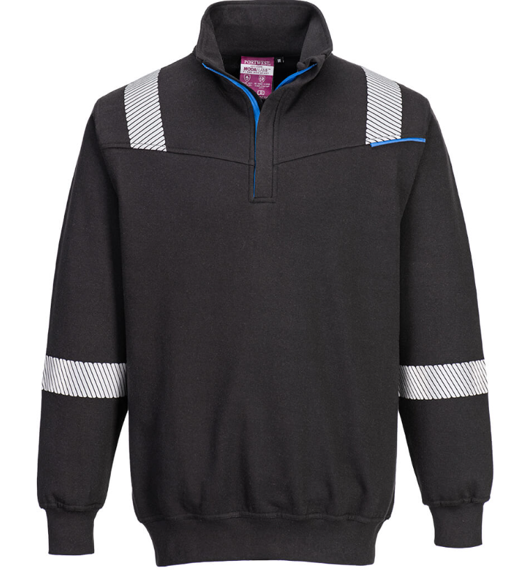 FR710 - WX3 Flame Resistant Sweatshirt Black