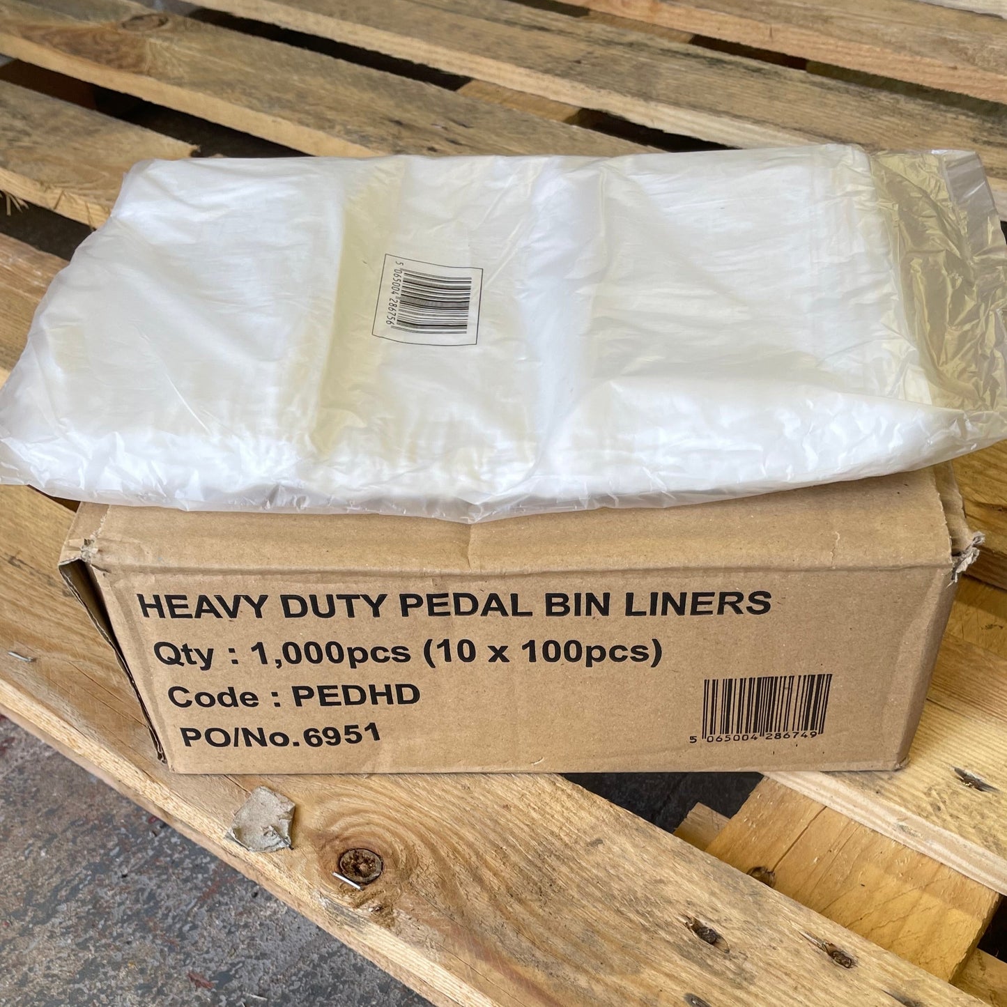 HDPBL HEAVY DUTY PEDAL BIN LINERS  PACK OF 100 PBL6