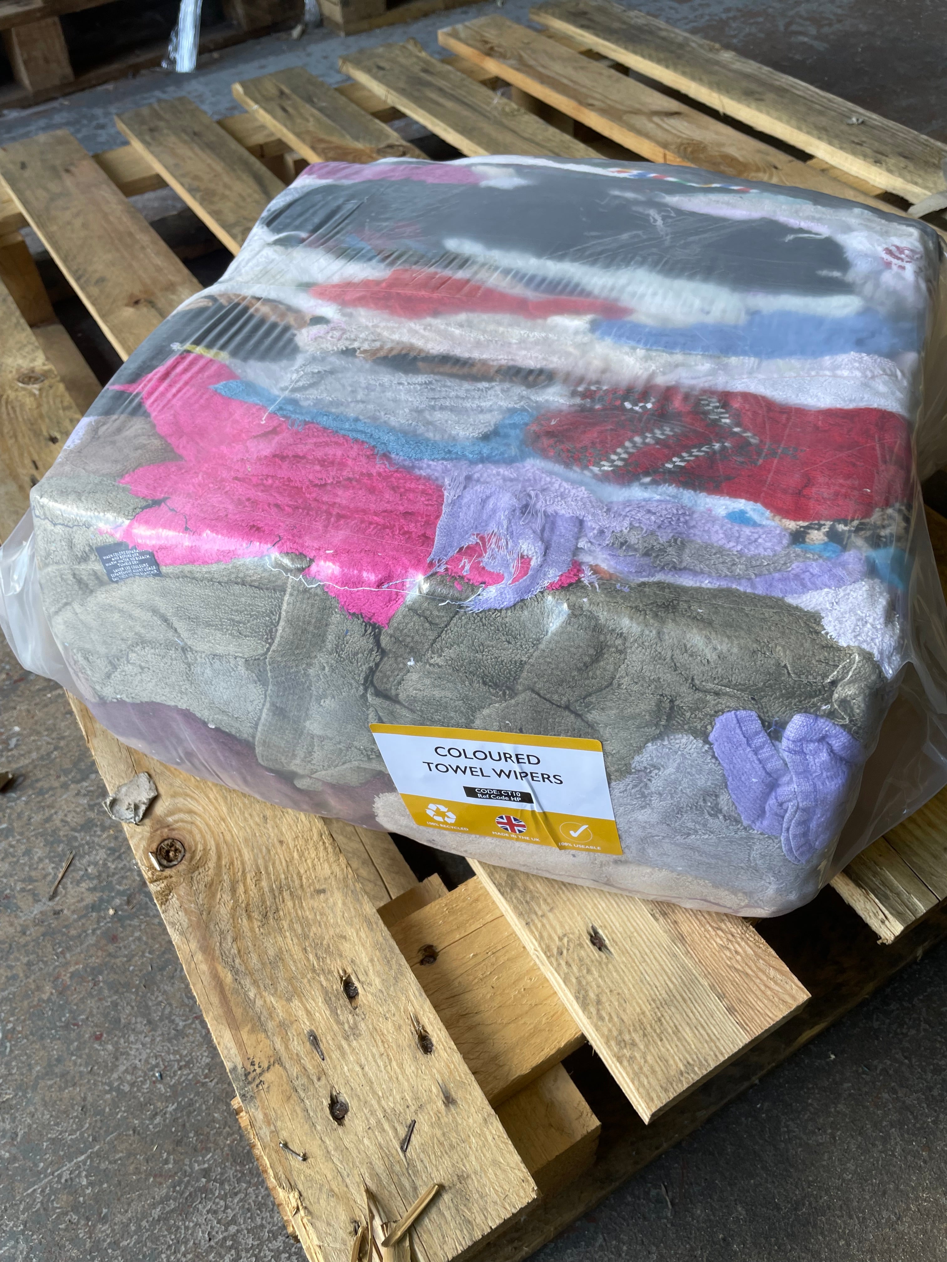 MILVILL TOWELLING RAGS POLY PACK COLOURED 10KG RAGTTP – Milvill