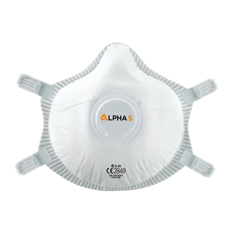 ALPHA S-3V FFP3V CUP RESPIRATOR - BOX OF 5