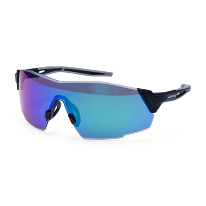 PT01 SPORTY SHIELD SAFETY GLASSES - BLUE MIRROR