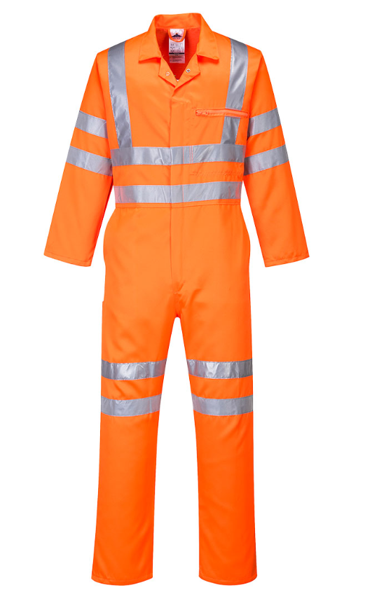 RT42 - Hi-Vis Polycotton Service Coverall Orange