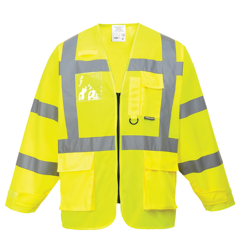 S475 - Hi-Vis Executive Jacket Yellow