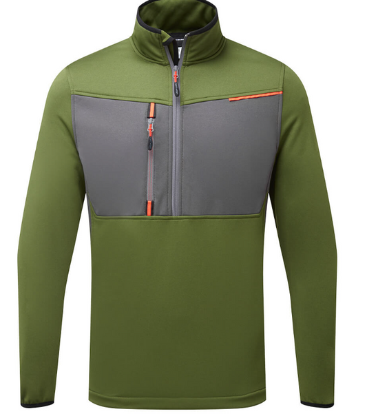 T755 - WX3 Half Zip Tech Fleece Olive Green