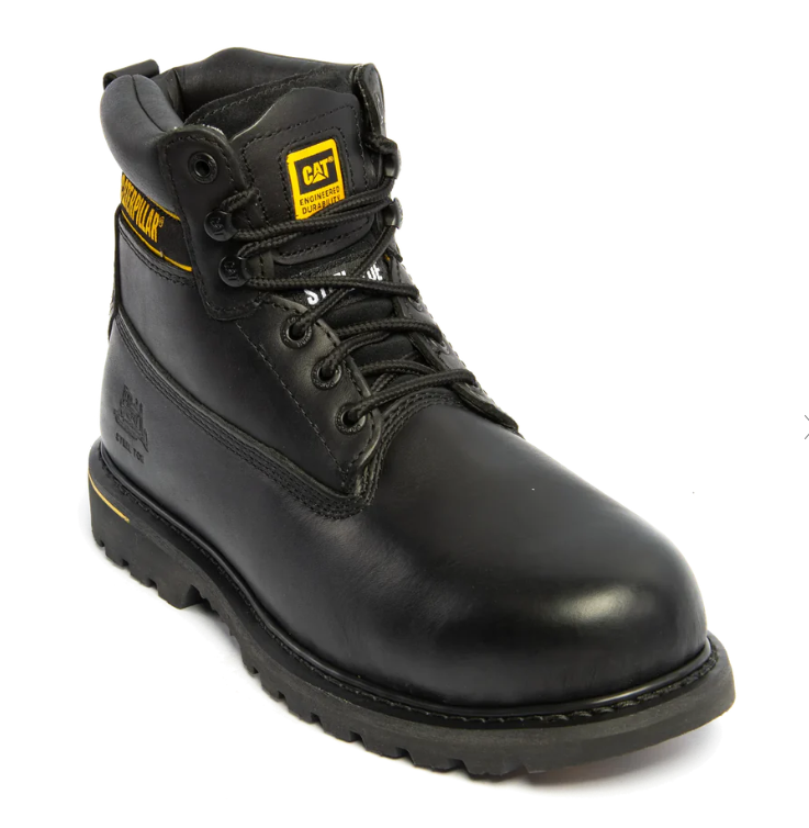 CAT 7040 SB SRC HRO Holton Black Leather Steel Safety Boot