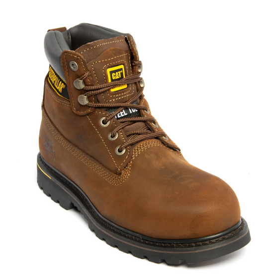 CAT 7041 SB SRC HRO Holton Brown Leather Steel Safety Boot