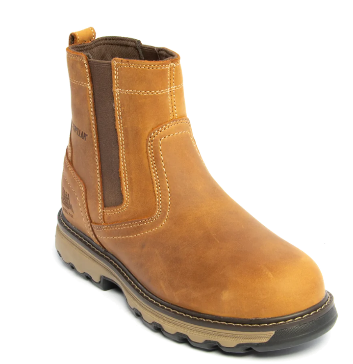 CAT 7069 S1/SRA/HRO Pelton Dark Beige/Tan Safety Dealer Boot