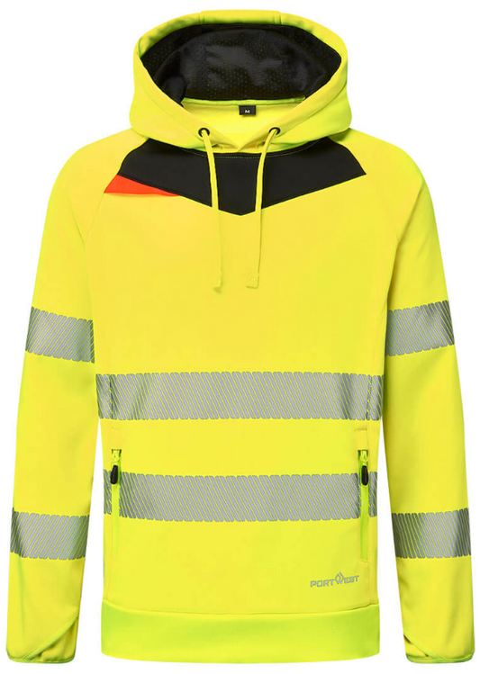 DX483 - DX4 Hi-Vis Overhead Hoodie Yellow/Black Select Colour: