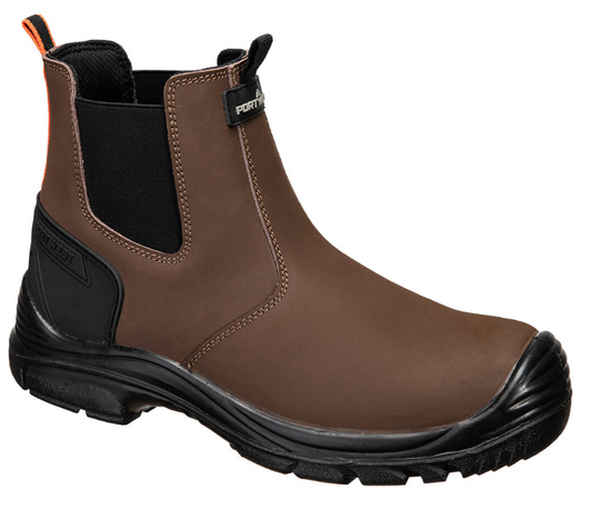 FV02 - Steel Action Nubuck Dealer Boot S7 SC FO SR Brown/Black