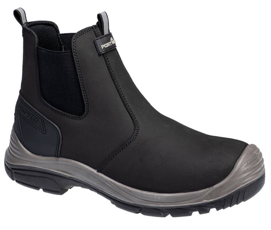 FV02 - Steel Action Nubuck Dealer Boot S7 SC FO SR Black/Grey