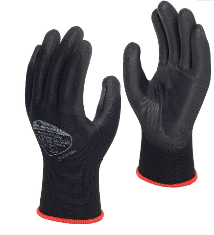 Polyco Matrix P Grip Black PU Palm Coated Glove 40-MAT