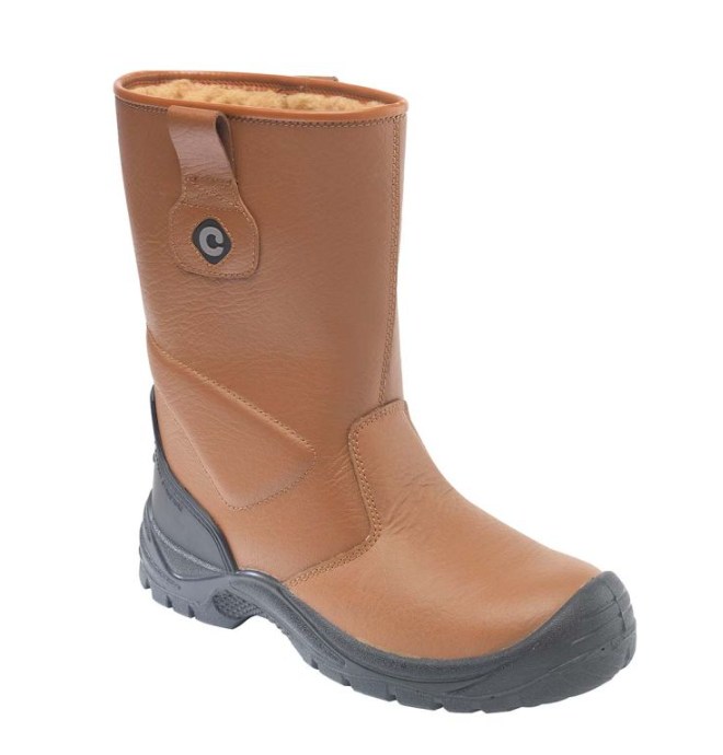 CONTRACTOR 118SCM TAN SAFETY RIGGER BOOT