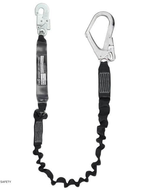 EL1 - ELASTICATED FALL ARREST LANYARD SINGLE LEG