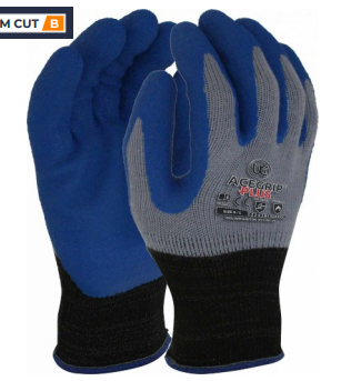 MVG518B UCI Acegrip Plus Premium Crinkle Latex Coated Glove – Pack Of 10