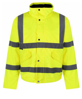 HVJ2  TBJ01 HI-VIS Bomber Jacket